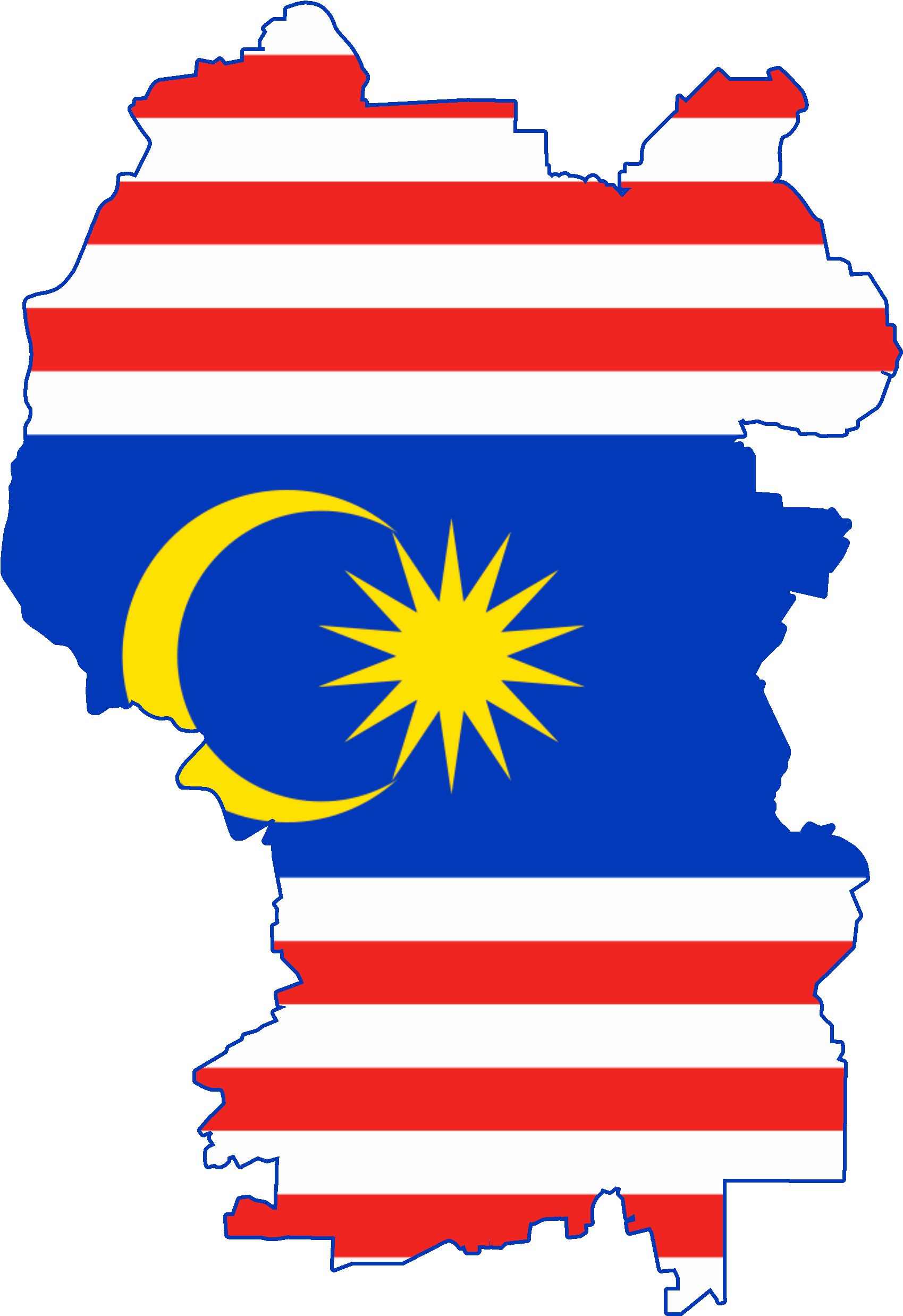 Malaysia Flag Map Image - Kuala Lumpur Flag Png (2000x2800)