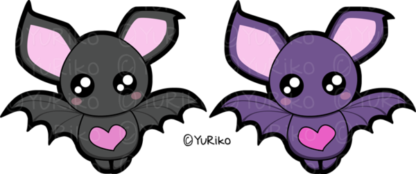 Drawn Bat Baby - Drawings Of Cute Bats (600x252)
