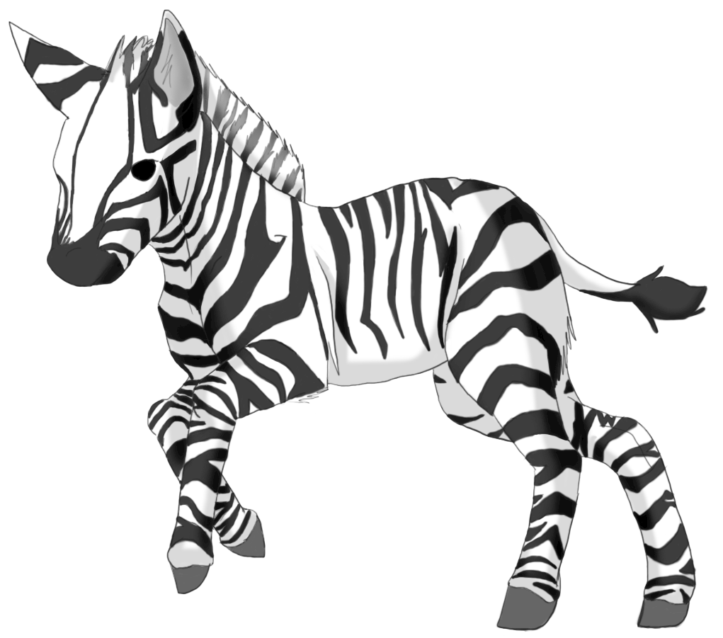 Zebra By Anime Wolfz On Deviantart Cute Zebra Drawing - Zebra Chibi (1800x1200)