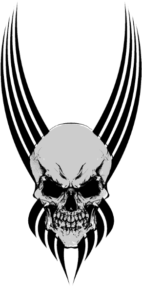 Tattoo Clipart Transparent Background - Black And White Tattoos Designs (305x600)