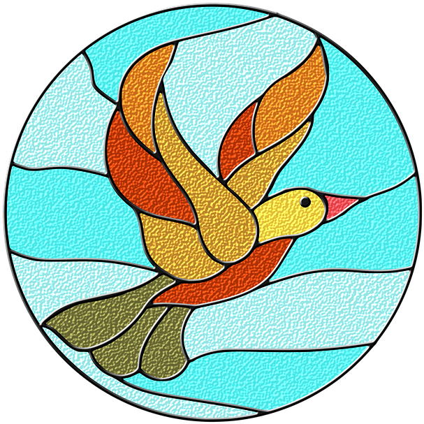 Glass Clipart Circle - Stained Glass Basic Patterns (720x720)