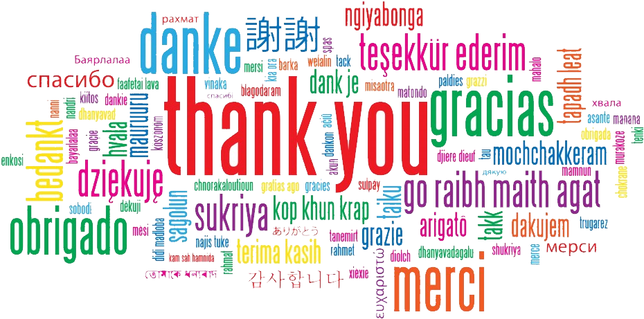 Thank You Different Languages Image - Thank You Different Languages (948x472)