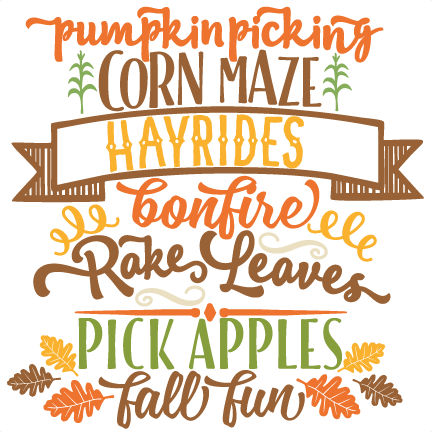 Fall Fun Word Art Svg Scrapbook Cut File Cute Clipart - Fall Fun Clip Art (432x432)