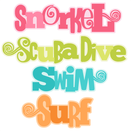 Ocean Sports Words Set Svg Scrapbook Cut File Cute - Scalable Vector Graphics (432x432)