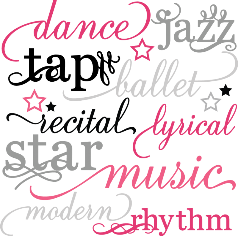 Dance Words Set Svg Scrapbook Title Dance Svg Files - Dance Svg Files (800x795)