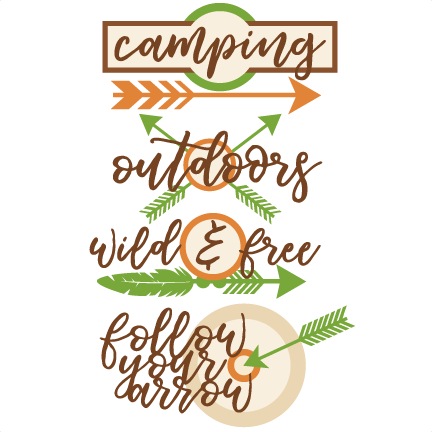 Camping Word Art Svg Scrapbook Cut File Cute Clipart - Calligraphy (432x432)