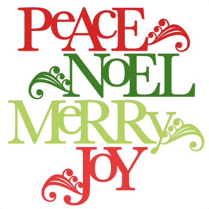 Christmas Words Svg Scrapbook Title Christmas Svg Cut - Christmas Words Clipart (432x432)