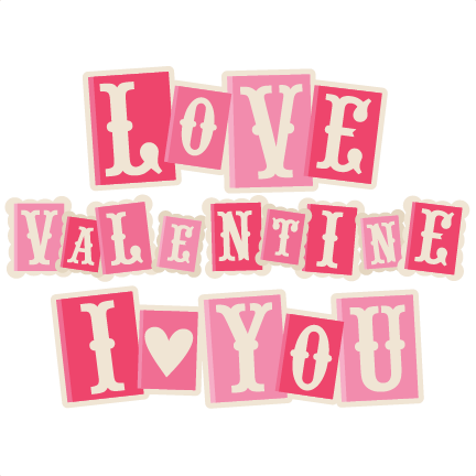 Valentine Word Blocks Svg Bundle For Scrapbooking Cardmaking - Maverick (432x432)
