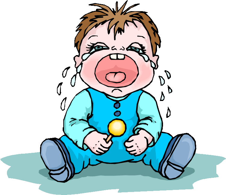 Cute Crying Baby Twins Royalty Free Cliparts, Vectors, - Crying Baby With Lollipop (750x671)