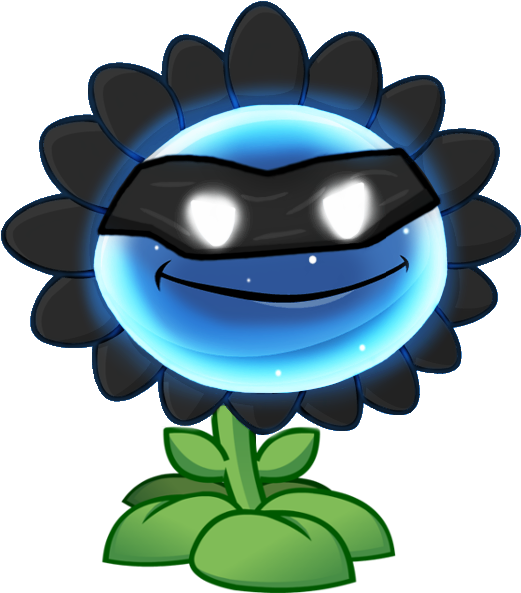 Shadow Flower - Plants Vs Zombies Plantas (527x600)