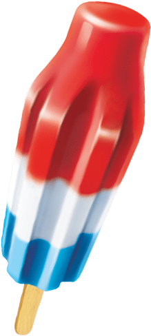 Bomb Pop Shots - Red White And Blue Ice Pop (263x491)