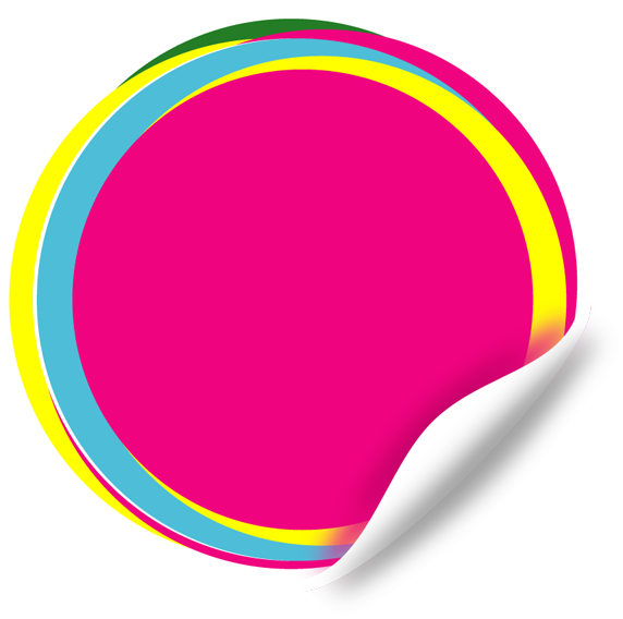 Pink Vector Sticker - Free Sticker Png (600x596)