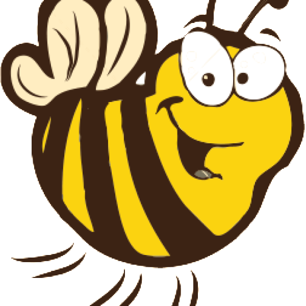 Beecard - Cartoon Bumble Bee (600x600)
