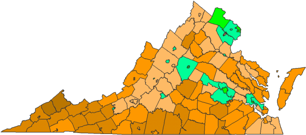 2016 County Township Map - College Of William And Mary (628x284)