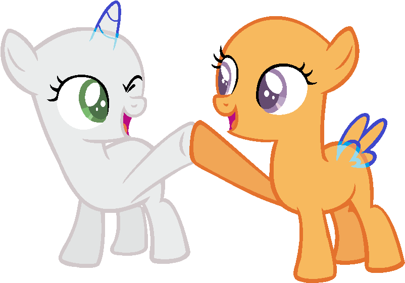 My Little Pony Base Filly - My Little Pony: Friendship Is Magic (834x600)