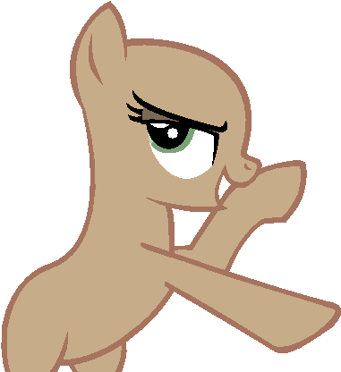 Mlp Base - Mlp Brown Pony Base (463x447)