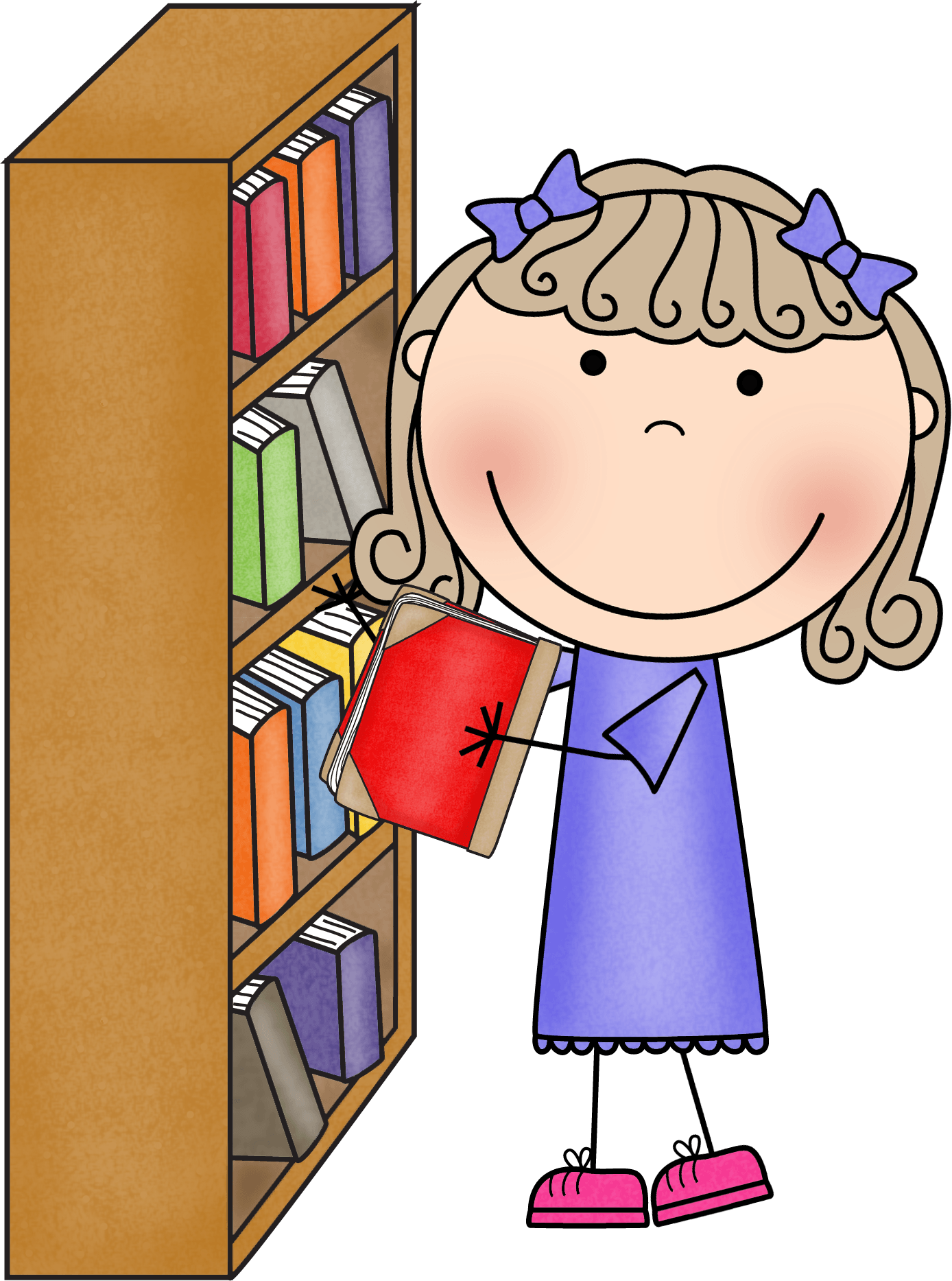 Classroom Library Clipart - Clip Art (1388x1867)
