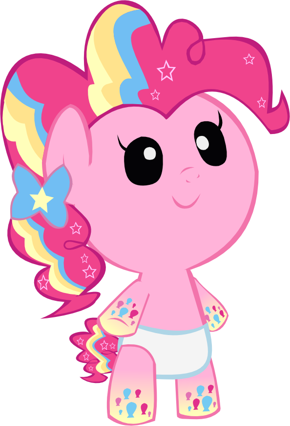 Cute Rainbow Power Pinkie Pie Foal1 By Megarainbowdash2000 - My Little Pony Baby Pinkie Pie (594x871)