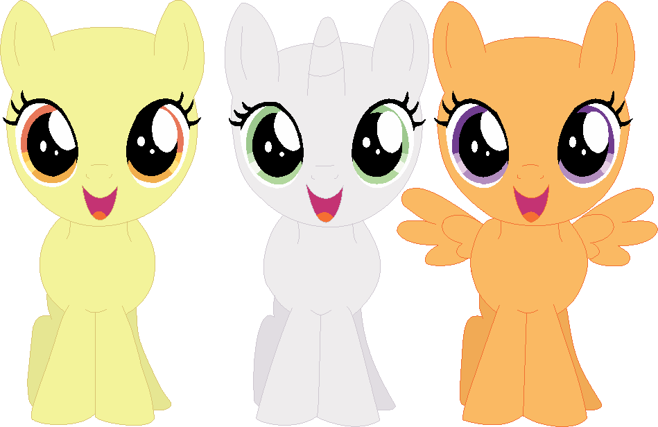 Mlp Base Happy - Sweetie Belle And Scootaloo And Applebloom (949x616)