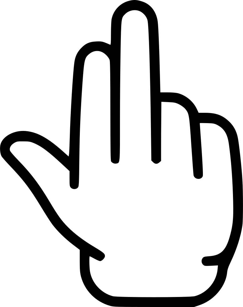 Palm Three Fingers Hand Grab Comments - Finger (776x980)