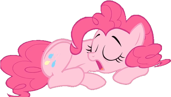 Pinkie Pie Rarity Pink Flower Mammal Vertebrate Horse - My Little Pony Pinkie Pie Sleeping Gif (600x342)