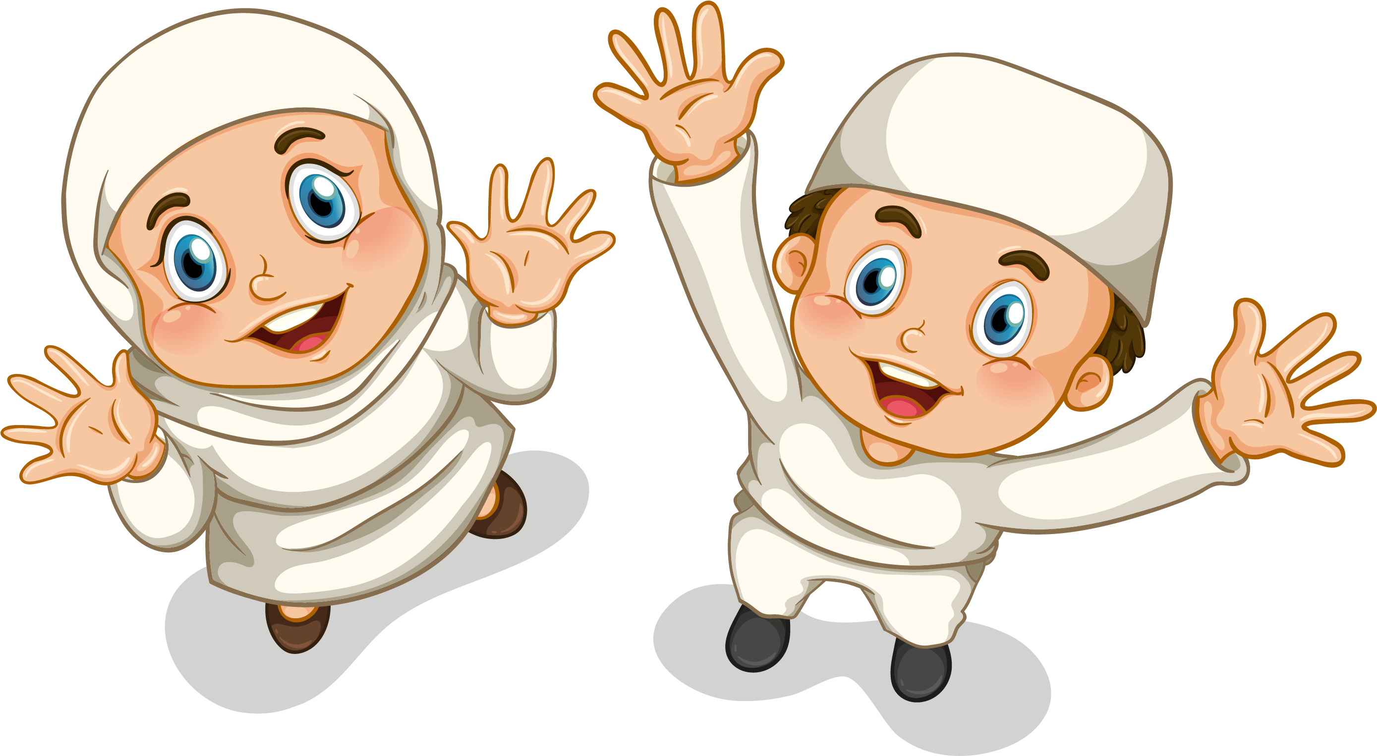 Muslim Islam Clip Art - Muslim Children Png (2978x2083)