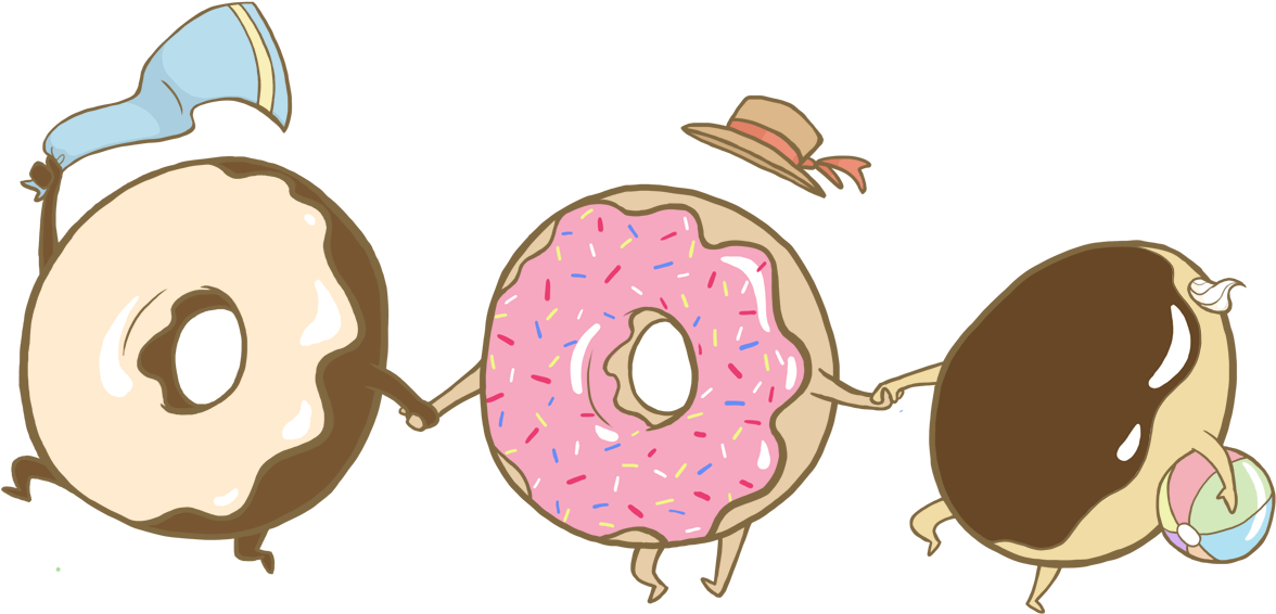 Drawn Doughnut Tumblr Cartoon - Donuts Draw Tumblr Png (1298x654)