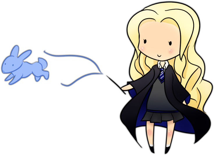 Luna Lovegood Patronus By Himenozetsubou On Deviantart - Luna Lovegood Chibi (900x670)