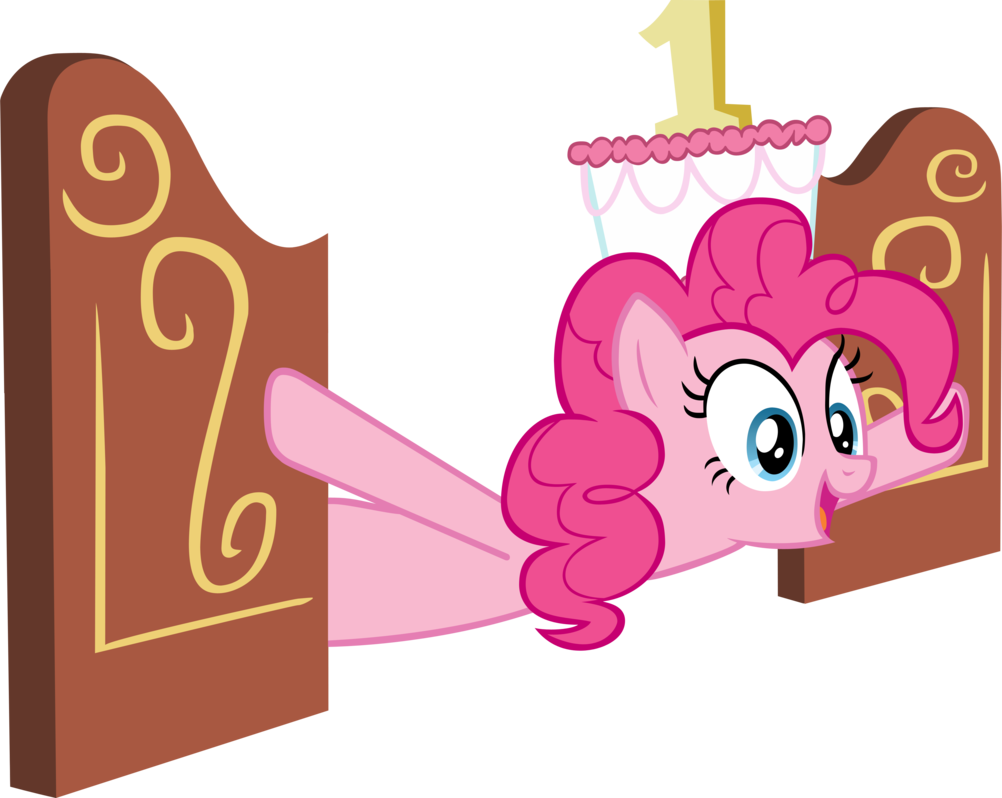 Pinkie Pie With Cake As Hat By Crusierpl - Friendship Is Magic Pinkie Pie (1002x798)