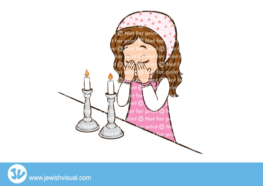 ילדה מדליקה נרות שבת - ילדה מדליקה נרות שבת (842x595)