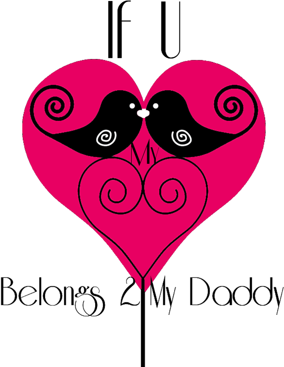 "if U Mustache My Heart Belongs 2 My Daddy" Tutu Onesie - Heart (600x844)