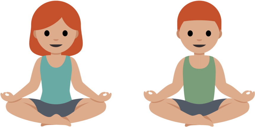 My Beautiful, Designer-drawn Emoji - Sitting Emoji Png (1000x497)