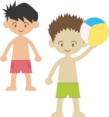 2018 New Year - ビーチ バレー イラスト 無料 (640x480)