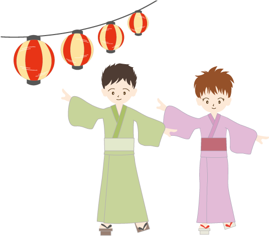 2018 New Year - 盆踊り イラスト (640x480)