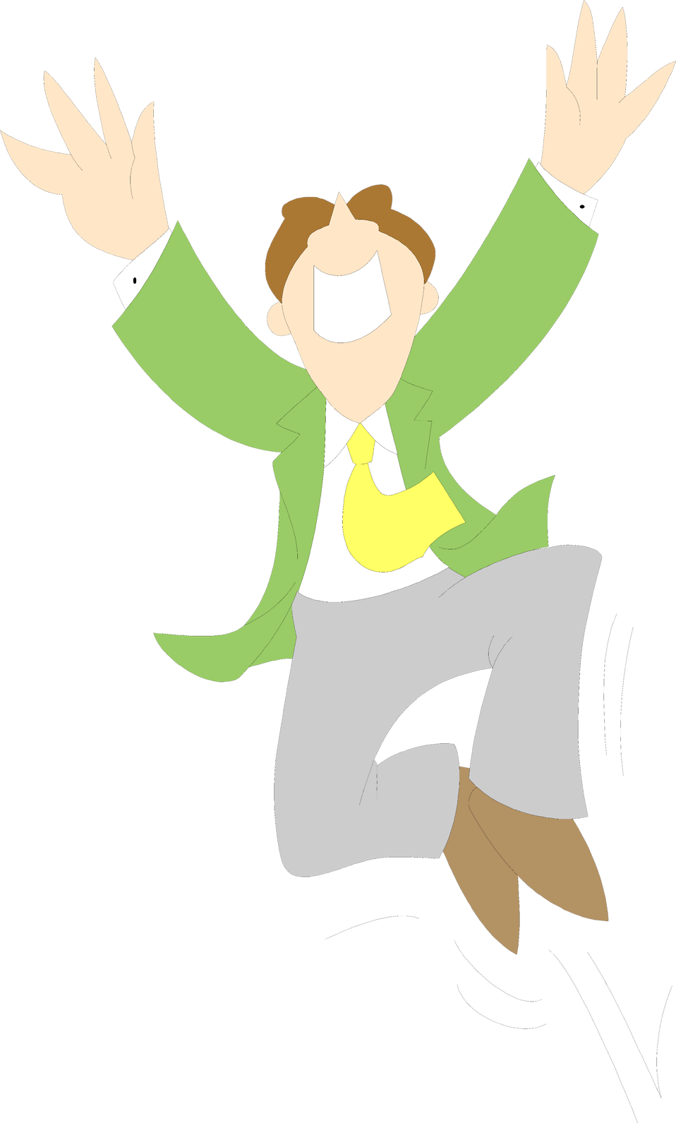 Illustration Of A Business Man Jumping - Illustration (958x1591)