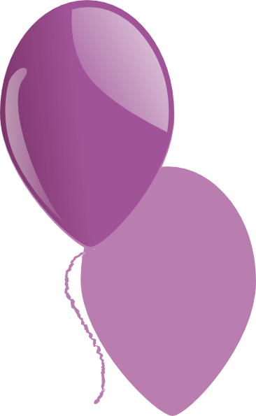 Purple Shiny Balloon Clip Art At Clker - Circle (366x595)