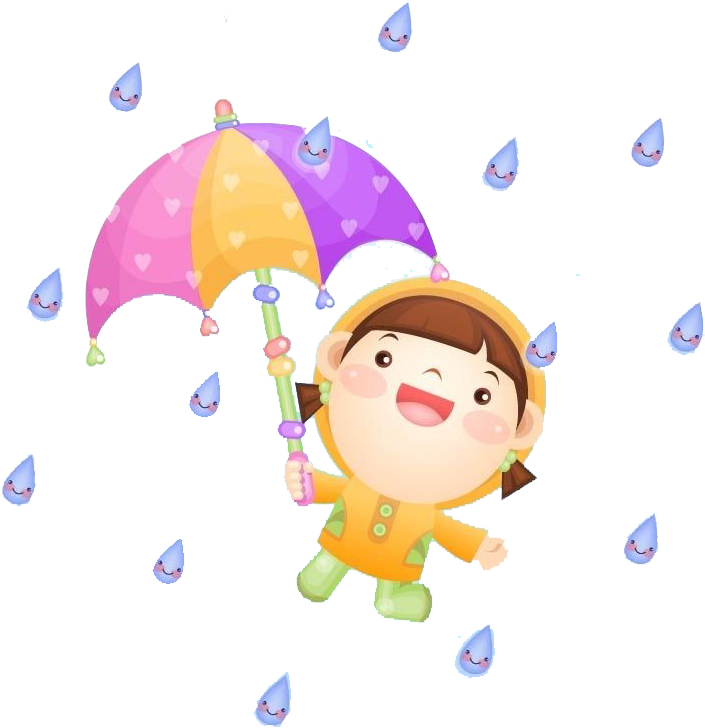 Rain Cartoon Illustration - Hình Ảnh Mưa Hoạt Hình (781x818)