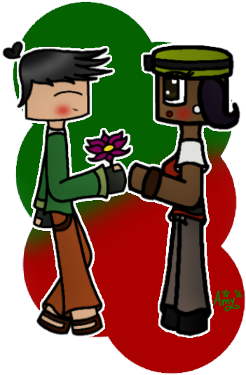 Axel X Olivia By Mik-i - Minecraft Story Mode Olivia And Axel (406x646)