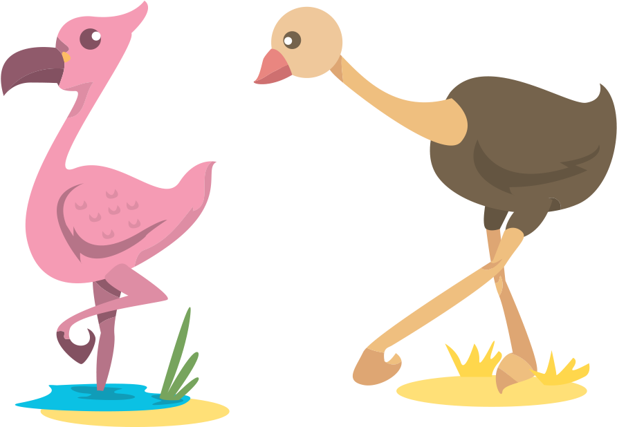 Common Ostrich Cartoon Clip Art - 鴕鳥 卡通 圖 (928x617)
