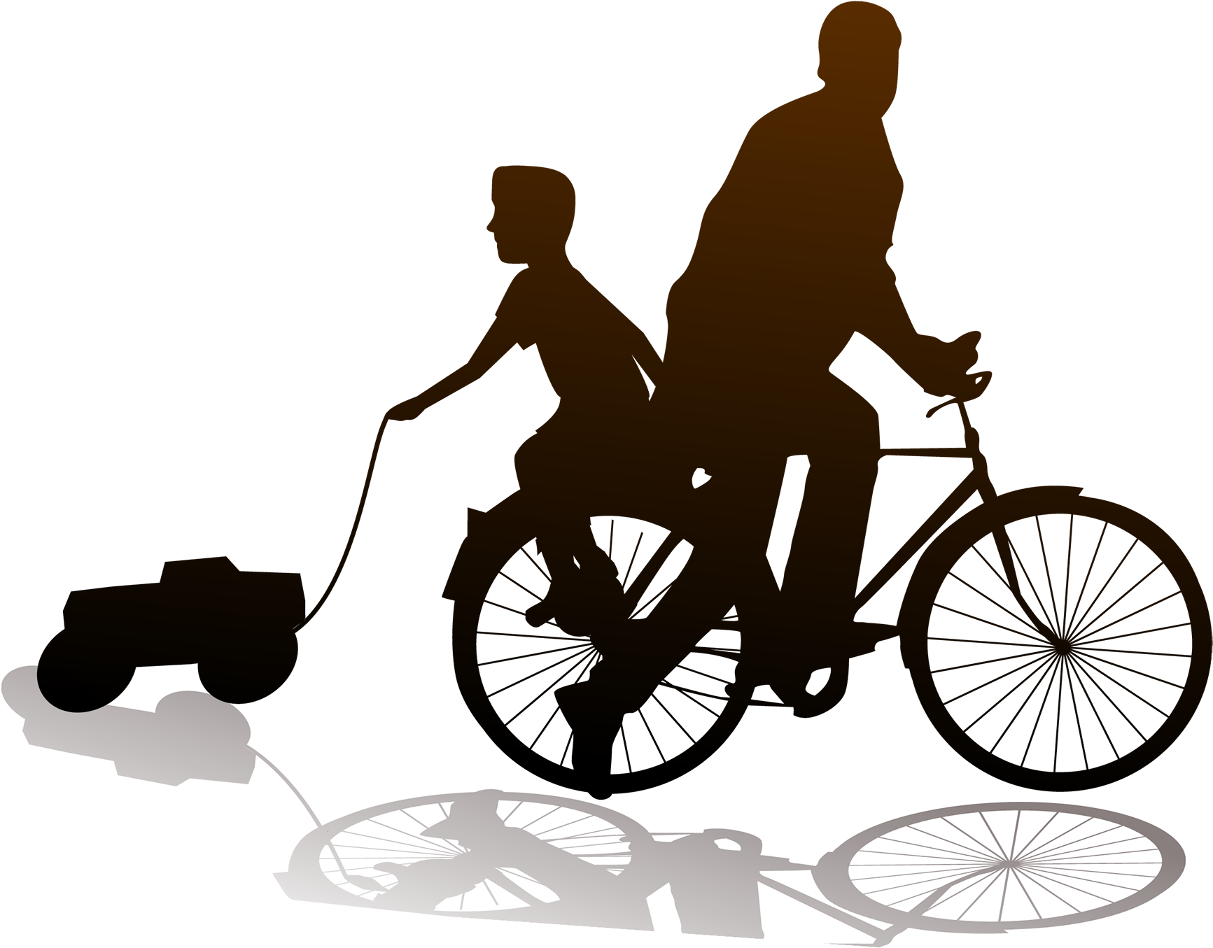 Fathers Day Son Mother - Father And Son Cycling Png (2249x1935)