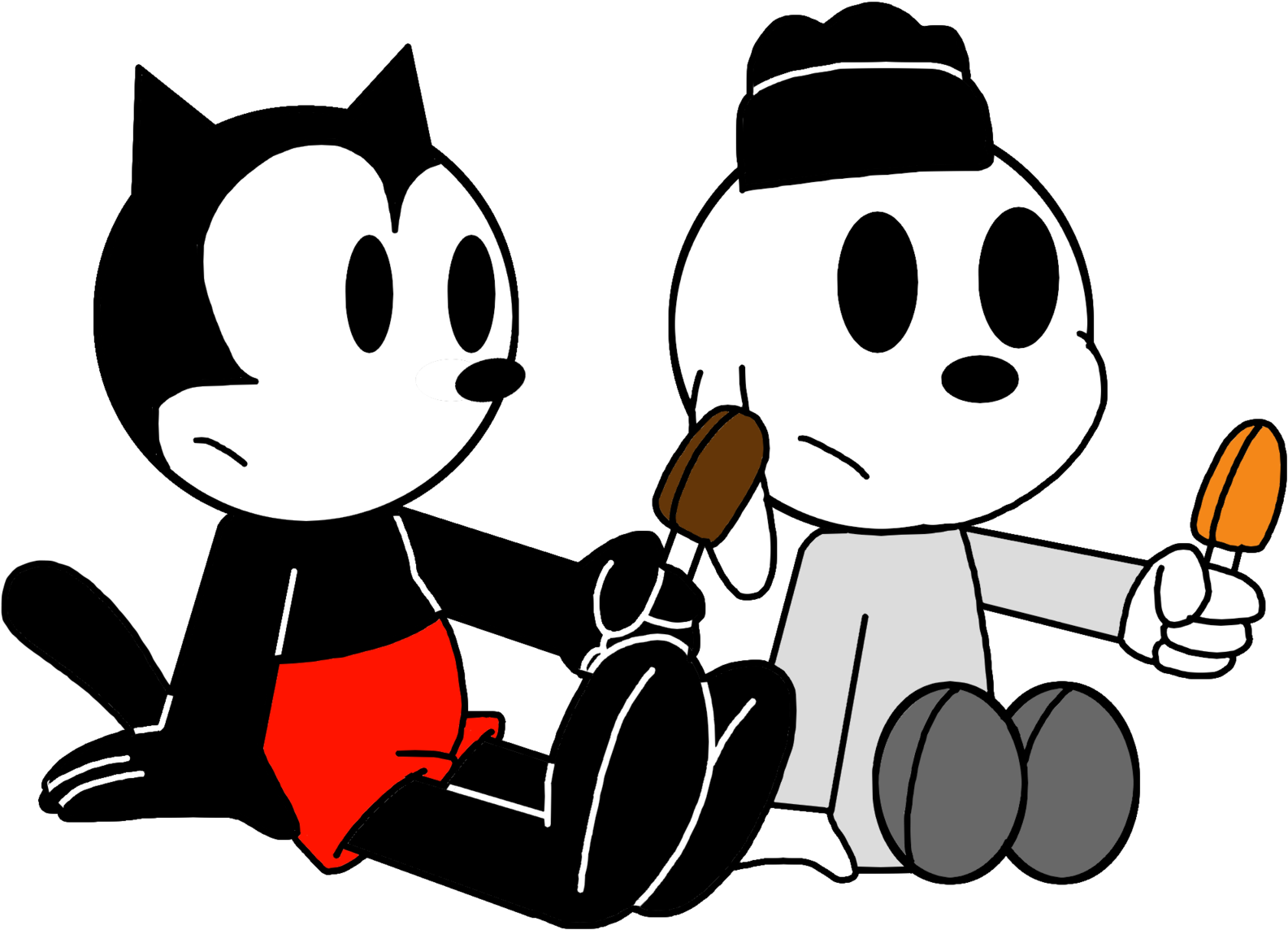 Homer And Marlin Mutt With Popsicles By Marcospower1996 - Marlin (1600x1600)