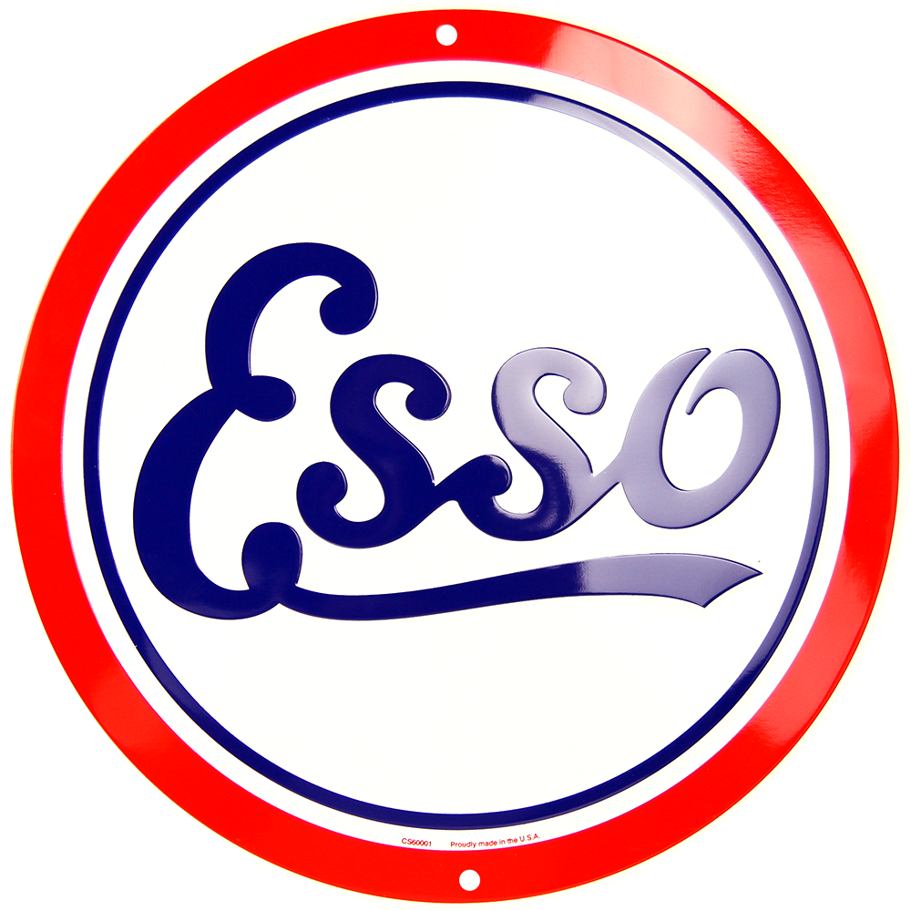 Esso Circle Sign - Vintage Esso Sign (1000x1000)