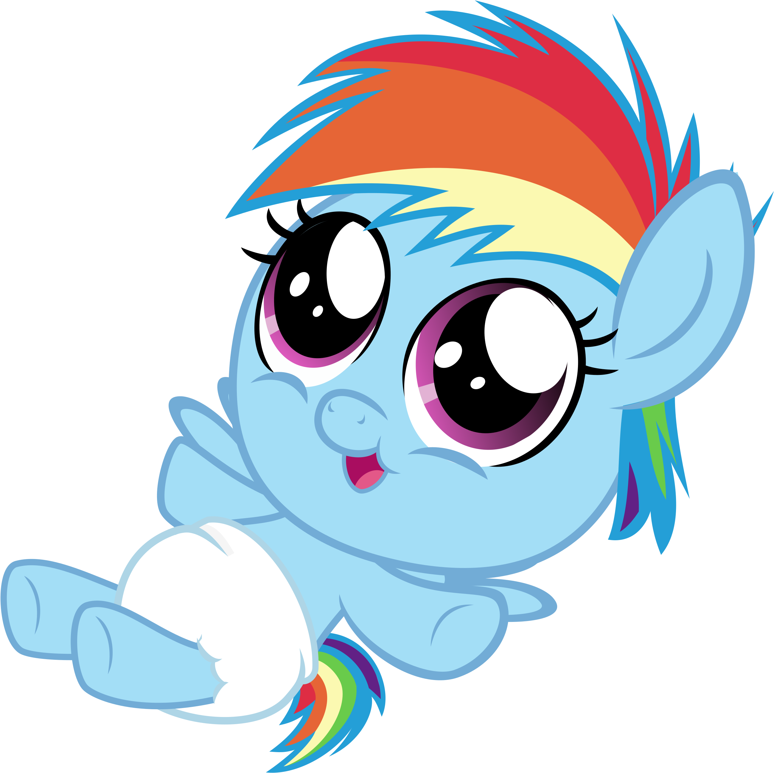 Source - Derpicdn - Net - Report - Mlp Rainbow Dash - Cute My Little Pony Baby Drawings (2864x3000)