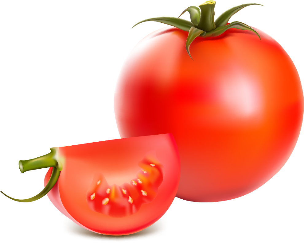 Hortalizas De Fruto De Tomate Clip Art - Free Vector Vegetables (1036x839)