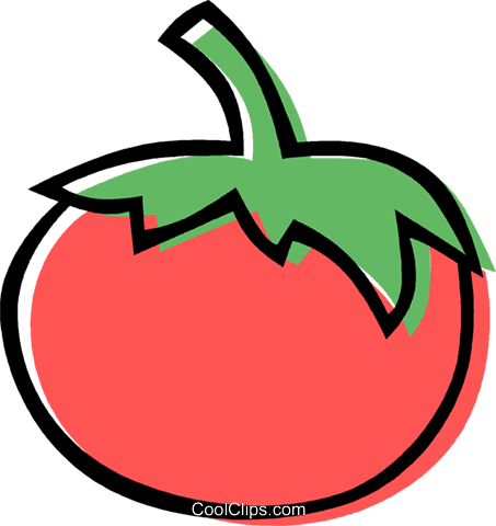 Tomate Livre De Direitos Vetores Clip Art Ilustração - Clip Art (453x480)