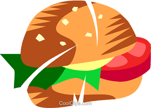 Sanduíche De Tomate Com Alface Livre De Direitos Vetores - Clip Art (480x345)