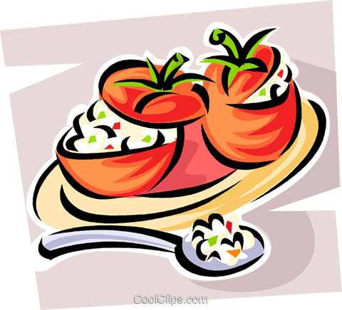Tomates Farcies Vecteurs De Stock Et Clip-art Vectoriel - Tomates Farcies Vecteurs De Stock Et Clip-art Vectoriel (480x436)
