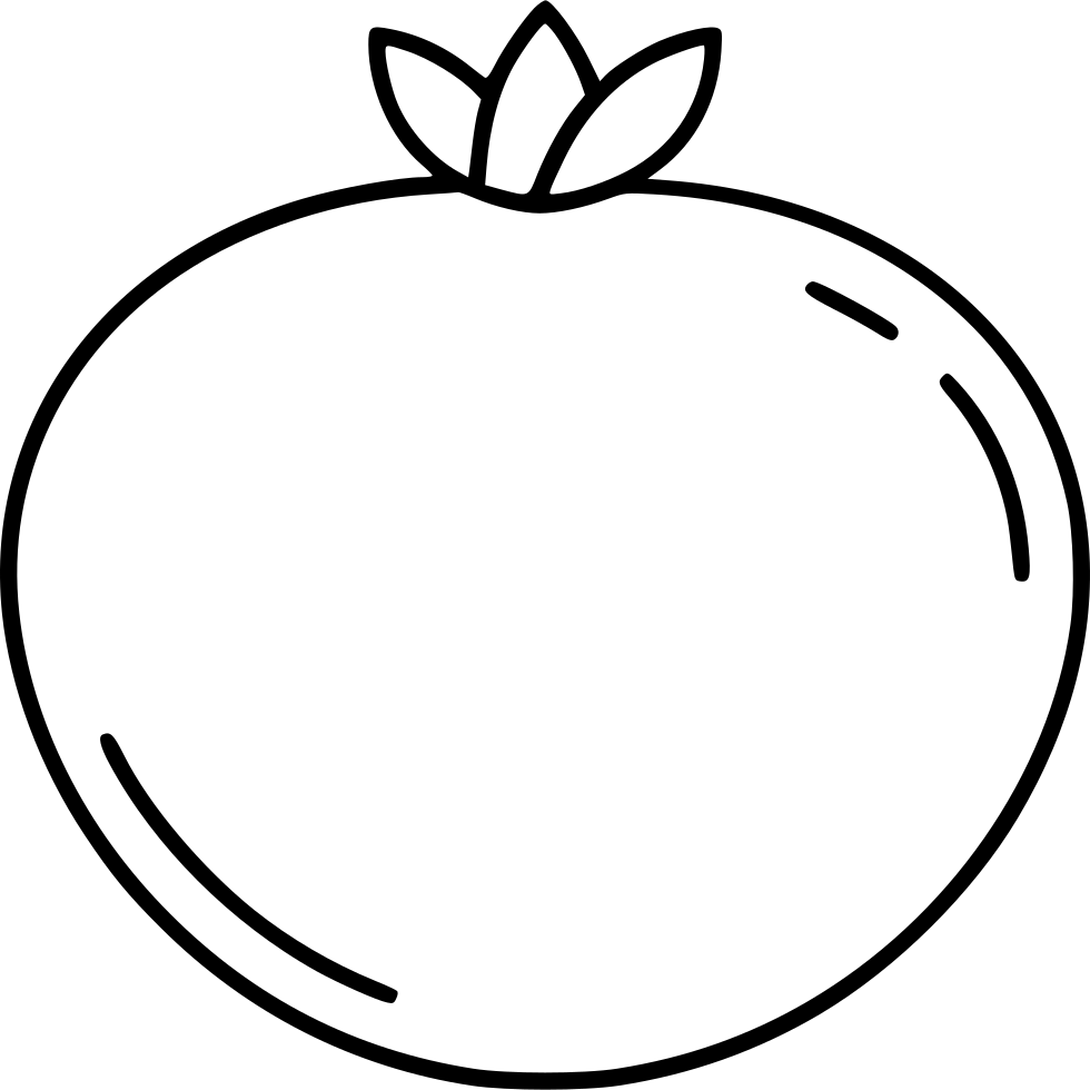 Drawn Tomato Svg - Scalable Vector Graphics (980x980)