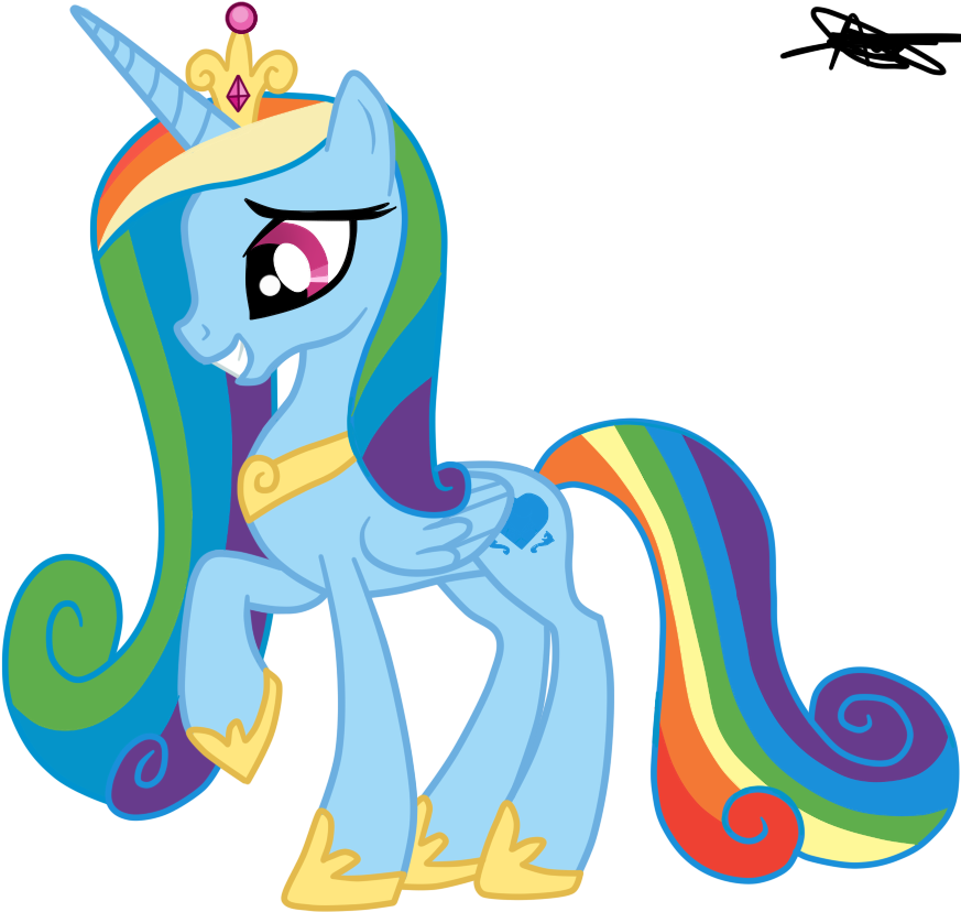 My Little Pony Rainbow Dash Baby Princess - My Little Pony Princesse Rainbow Dash (900x830)