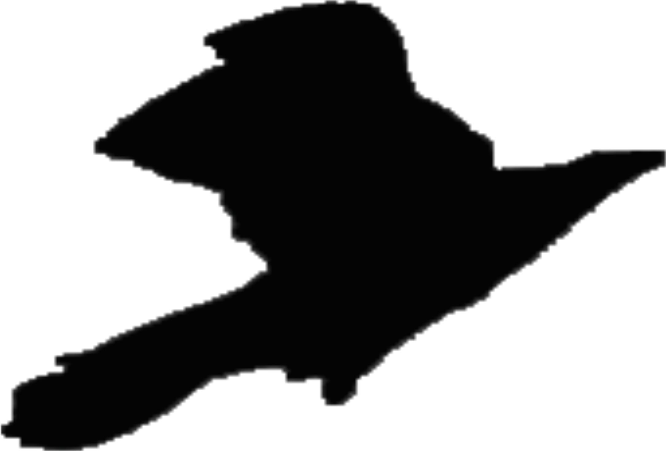 Crow Silhouette - Ireland Silhouette Transparent (2400x1697)